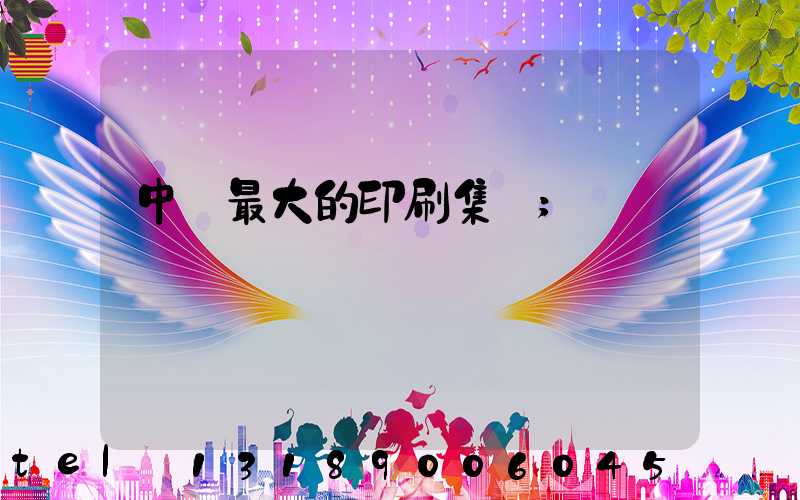 中國最大的印刷集團