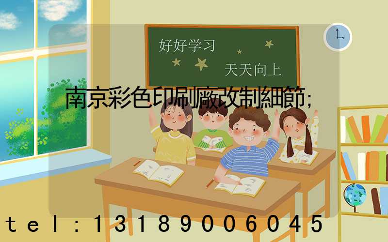 南京彩色印刷廠改制細節