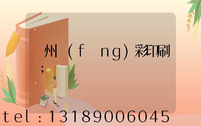 廣州風(fēng)彩印刷廠